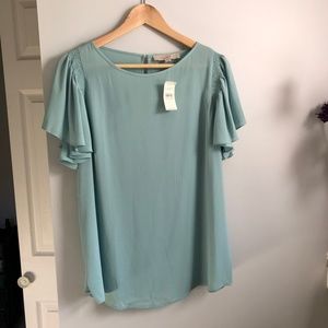 LOFT Flutter Sleeve Top